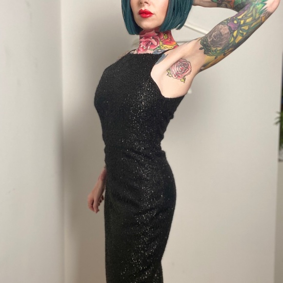 Vintage glitter textured dress - Picture 3 of 4